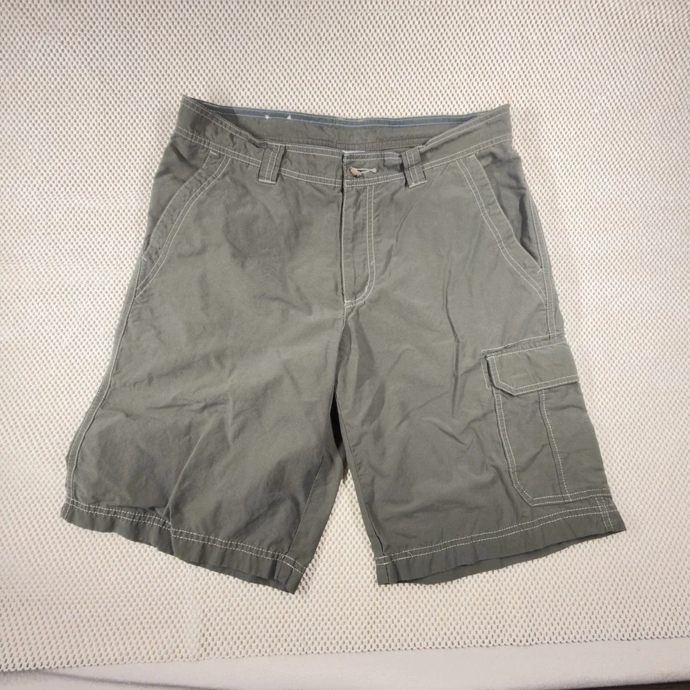 Columbia Men's 34 Cargo Shorts Outdoor Hiking Fishing, Khaki Beige